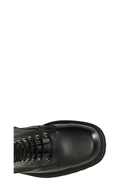 CafèNoir Donna Stivaletto in pelle allacciato C1GA1420N001 Nero