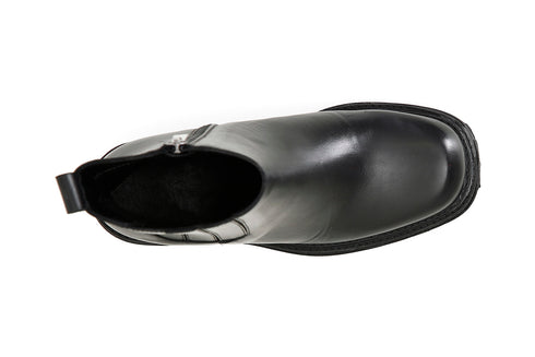 CafèNoir Donna Tronchetto caviglia in pelle con elastico C1GA1430N001 Nero