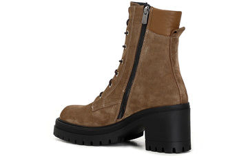 CafèNoir Donna Tronchetto in pelle scamosciata con imbottitura dietro C1GA6410M017 Tabacco