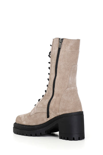 CafèNoir Donna Stivaletto in pelle scamosciata allacciato C1GA6420M005 Taupe
