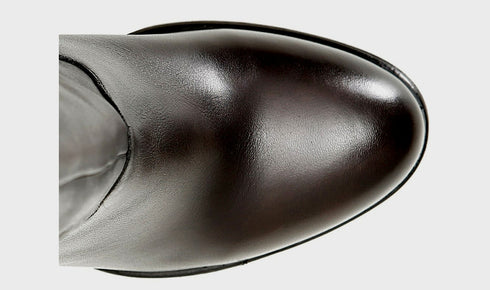 CafèNoir donna stivale alto con zeppa in pelle