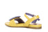 CafèNoir Donna Sandalo in pelle con fibbia fasciata imbottita C1GF1010 Giallo/viola