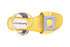CafèNoir Donna Sandalo in pelle con fibbia fasciata imbottita C1GF1010 Giallo/viola