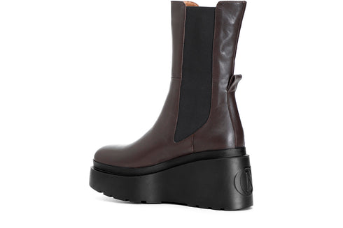 CafèNoir Donna Stivaletto in pelle con elastici C1HB1030M018 Marrone