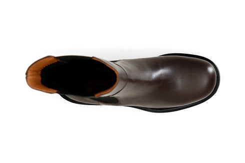 CafèNoir Donna Stivaletto in pelle con elastici C1HB1030M018 Marrone