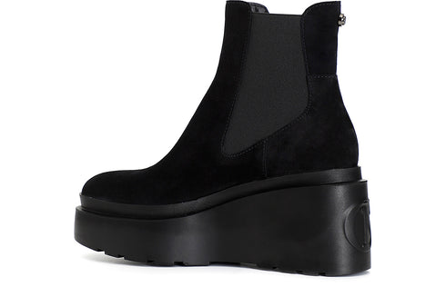 CafèNoir Donna Tronchetto in pelle scamosciata con elastico C1HB6101N001 Nero