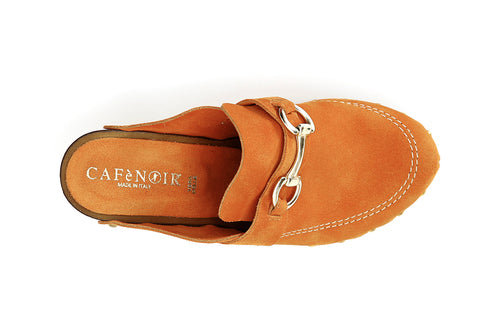 CafèNoir Donna Sabot in pelle scamosciata con morsetto C1HL6050R003 Arancio