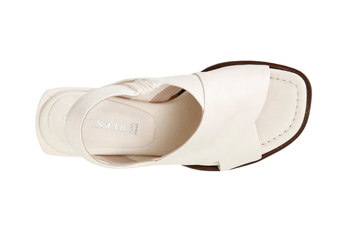 CafèNoir Donna Sandali con incrocio in pelle lavata C1LC2140W001 Bianco