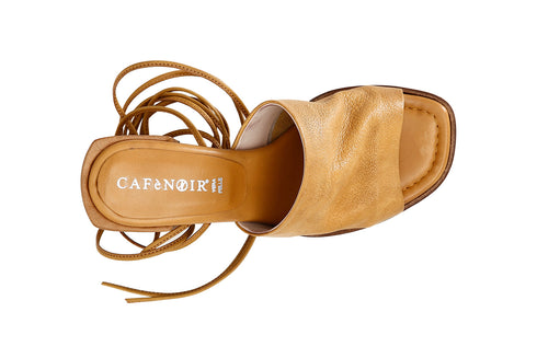CafèNoir Donna Sandali schiava in pelle lavata C1LC2150Z009 Ocra