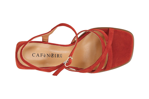CafèNoir Donna Sandalo gilda mignon in pelle scamosciata C1MB5090R007 Rosso