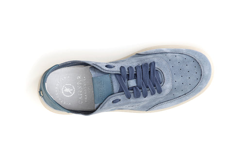 CafèNoir Uomo Sneakers in pelle scamosciata C1PQ6000 Cielo