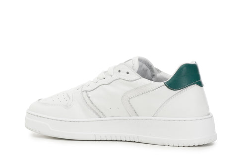 CafèNoir Uomo Sneakers in pelle C1PV1320W052 Bianco/verde