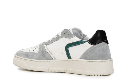 CafèNoir Uomo Sneakers in pelle e camoscio C1PV6320X016 Grigio/verde