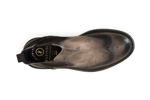 CafèNoir Uomo Stivaletto con elastico in pelle scamosciata C1RF6110M018 Marrone