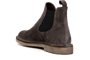 CafèNoir Uomo Tronchetto con elastico in pelle scamosciata C1TD6820 Antracite