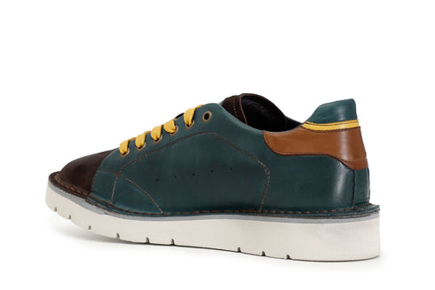 CafèNoir Uomo Scarpe allacciate in pelle C1TS1310G009 Multi verde