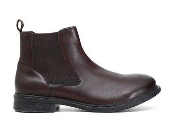 CafèNoir Uomo Stivaletto in pelle con elastico C1XR1022 Testa di moro