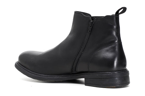 CafèNoir Uomo Tronchetto in pelle con elastico C1XR1022 Nero