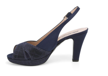 Melluso Donna Décolleté Tessuto J585W-233623 Blu