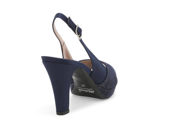 Melluso Donna Décolleté Tessuto J585W-233623 Blu