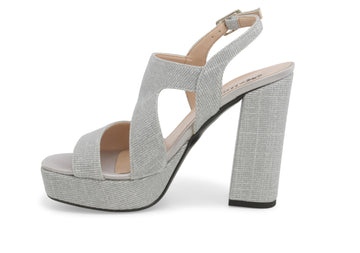 Melluso Donna Sandali Tessuto J613D-229690 Argento