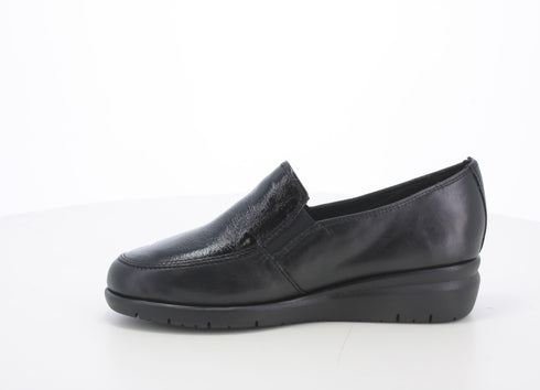 Melluso scarpe 2 elastici zeppa comfort pelle