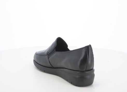 Melluso scarpe 2 elastici zeppa comfort pelle