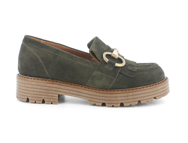 Melluso Donna Mocassini Camoscio R45345-207044 Verde