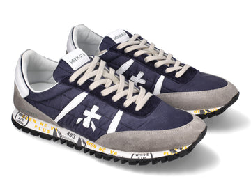 Premiata man Sean suede and nylon sneakers