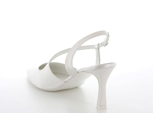 Melluso Décolleté Sposa tallone aperto tomaia tessuto