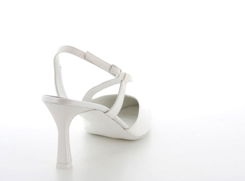 Melluso Décolleté Sposa tallone aperto tomaia tessuto