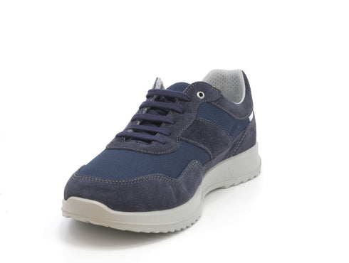 Melluso Uomo Scarpe basse Pelle / Tessuto U15465B-211292 Blu