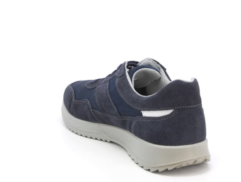 Melluso Uomo Scarpe basse Pelle / Tessuto U15465B-211292 Blu