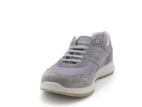 Melluso Uomo Scarpe basse Pelle / Tessuto U15465B-211293 Grigio