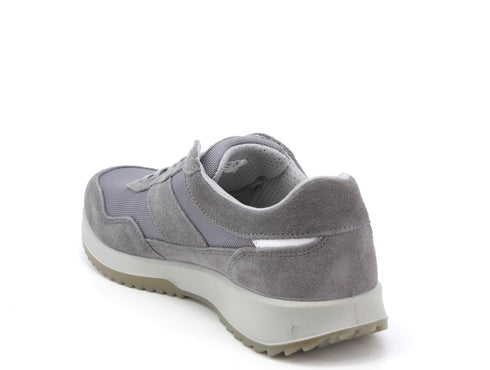 Melluso Uomo Scarpe basse Pelle / Tessuto U15465B-211293 Grigio