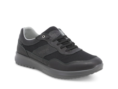 Melluso Uomo Scarpe basse Pelle / Tessuto U15465B-211294 Nero