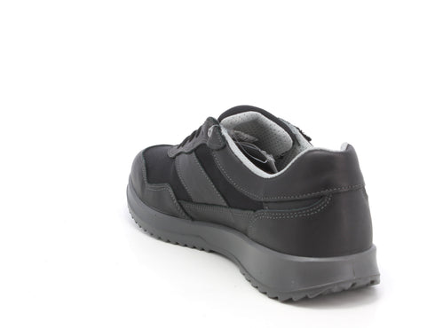 Melluso Uomo Scarpe basse Pelle / Tessuto U15465B-211294 Nero