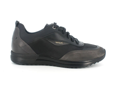 Melluso Uomo Scarpe basse Pelle Tessuto U16124A-205356 Nero