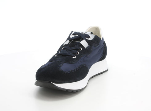 Melluso Uomo Scarpe basse Pelle / Tessuto U16401-212502 Blu