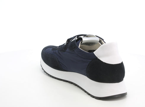 Melluso Uomo Scarpe basse Pelle / Tessuto U16401-212502 Blu