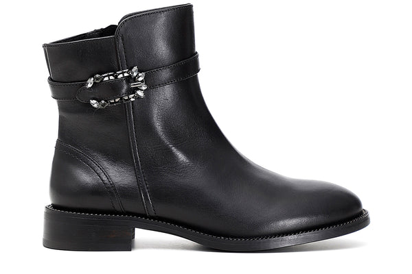 CafèNoir Donna Tronchetti in pelle con fibbia gioiello FXM112 Nero