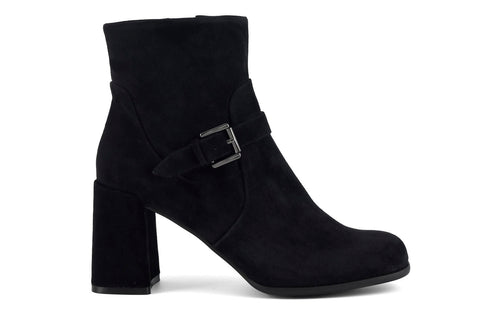 CafèNoir Donna Tronchetto in pelle scamosciata con fibbia FXV527 Nero