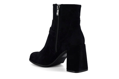 CafèNoir Donna Tronchetto in pelle scamosciata con fibbia FXV527 Nero