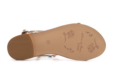 Alma en pena sandali flat infradito donna beige