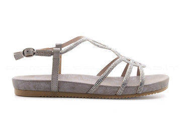 Alma en pena sandali con micro cristalli donna grigio