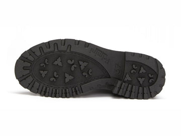 Felmini combat boots with laces and zip leather upper