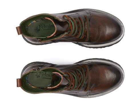 Felmini combat boots with lug sole