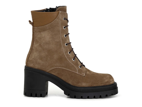 CafèNoir anfibi tacco alto tomaia camoscio marrone C1GA6410-M017