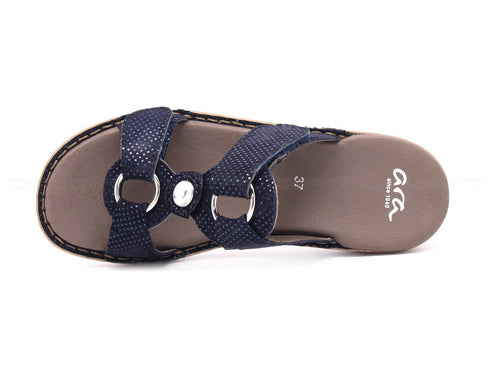 Ara ciabatte comfort hawaii 2 strappi donna blu