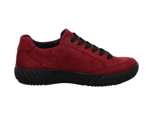 Ara scarpe invernali stringate comfort camoscio rosso 12-13651-08H